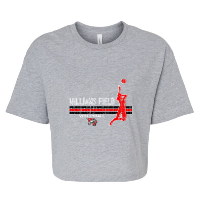 Ladies Crop Tee Player Silhouette Thumbnail